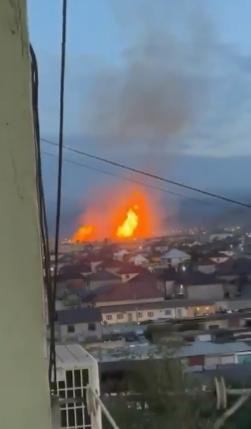 【🔥达吉斯坦一条主要天然气管道爆炸后，超过100人疏散。】根据俄罗斯紧急情况