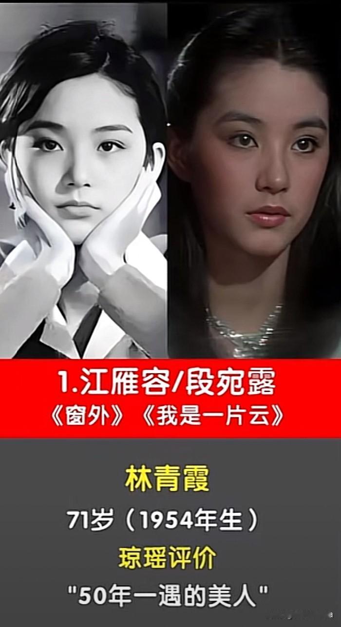 琼瑶亲自盖章的10位琼女郎个个美到刻进一代人记忆说起琼瑶剧，就绕不开这十