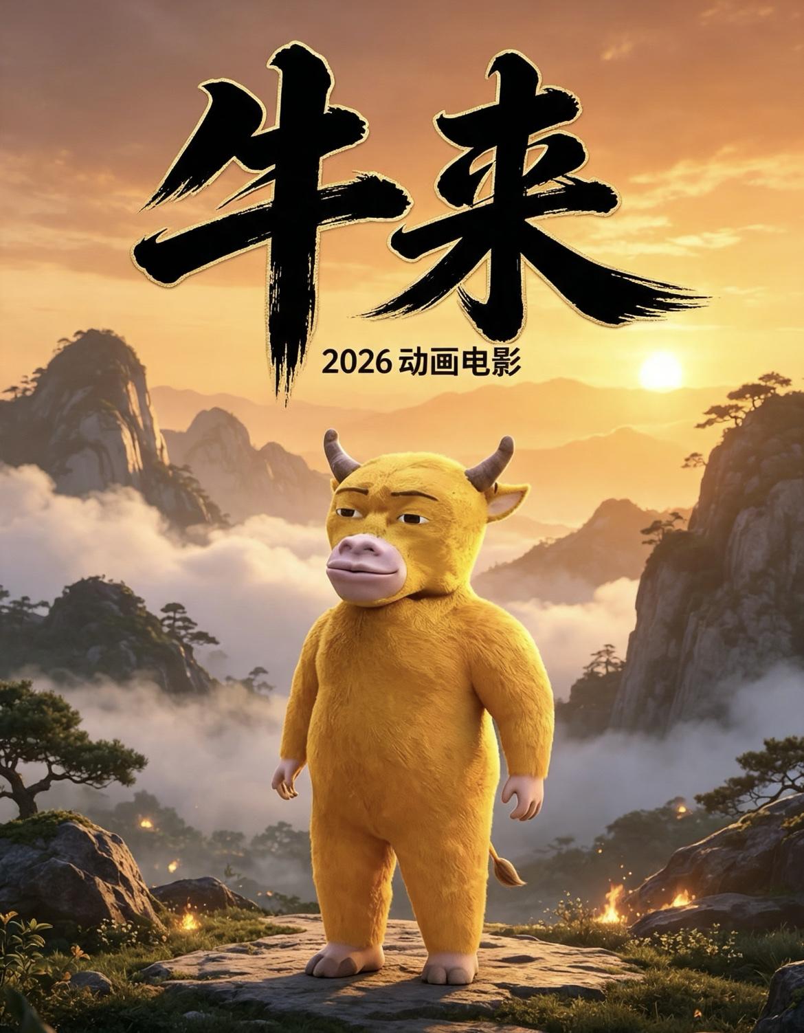 我问老公，以后会不会有更多的电影复刻《牛来》？只见老公轻蔑一笑，然后斩钉截铁