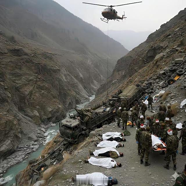 太惨了：印军装甲车冲下悬崖，死伤数十人，莫迪又发文哀悼综合印度多家媒体报道，印度