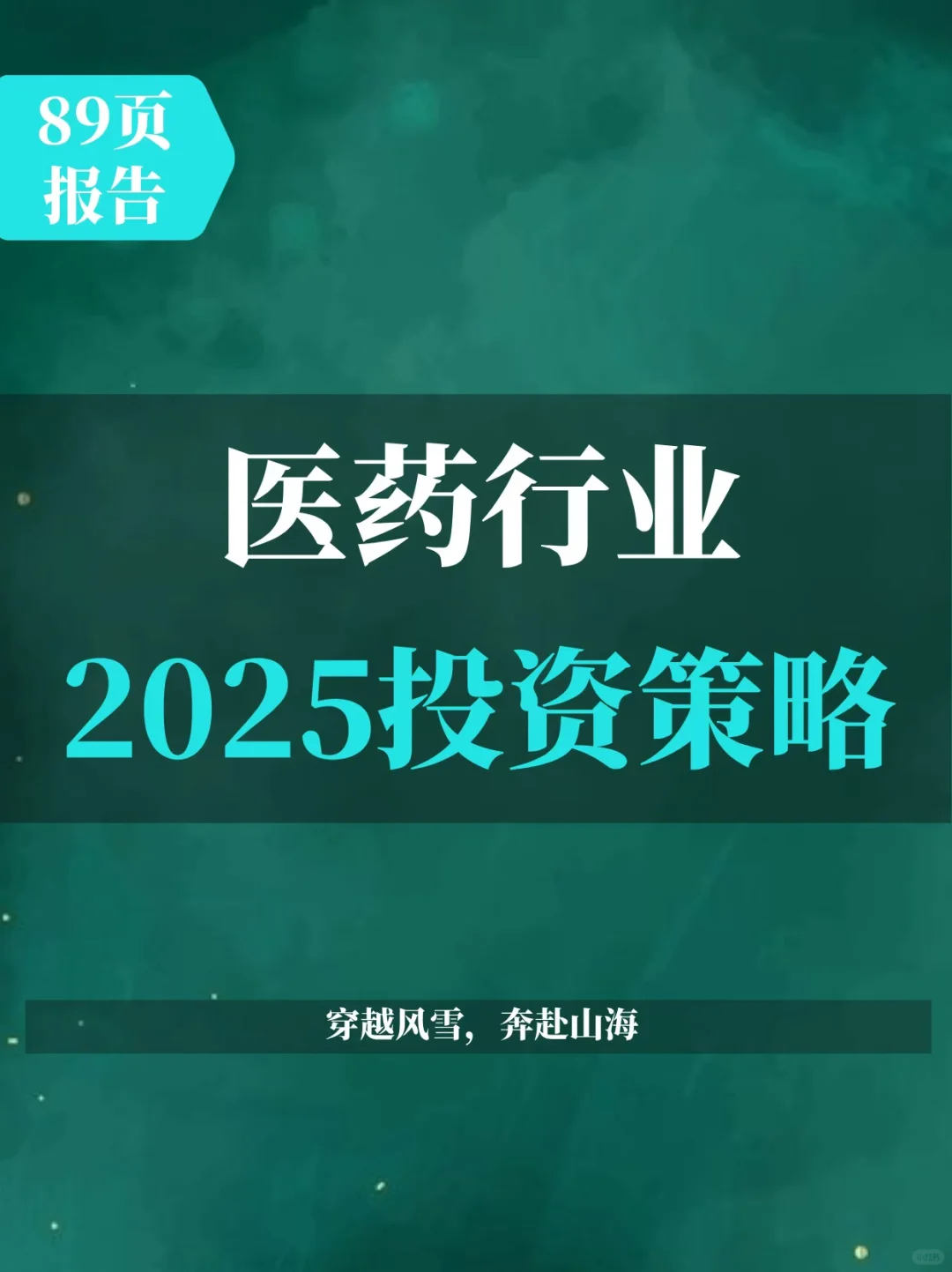 2025年度医药行业投资策略