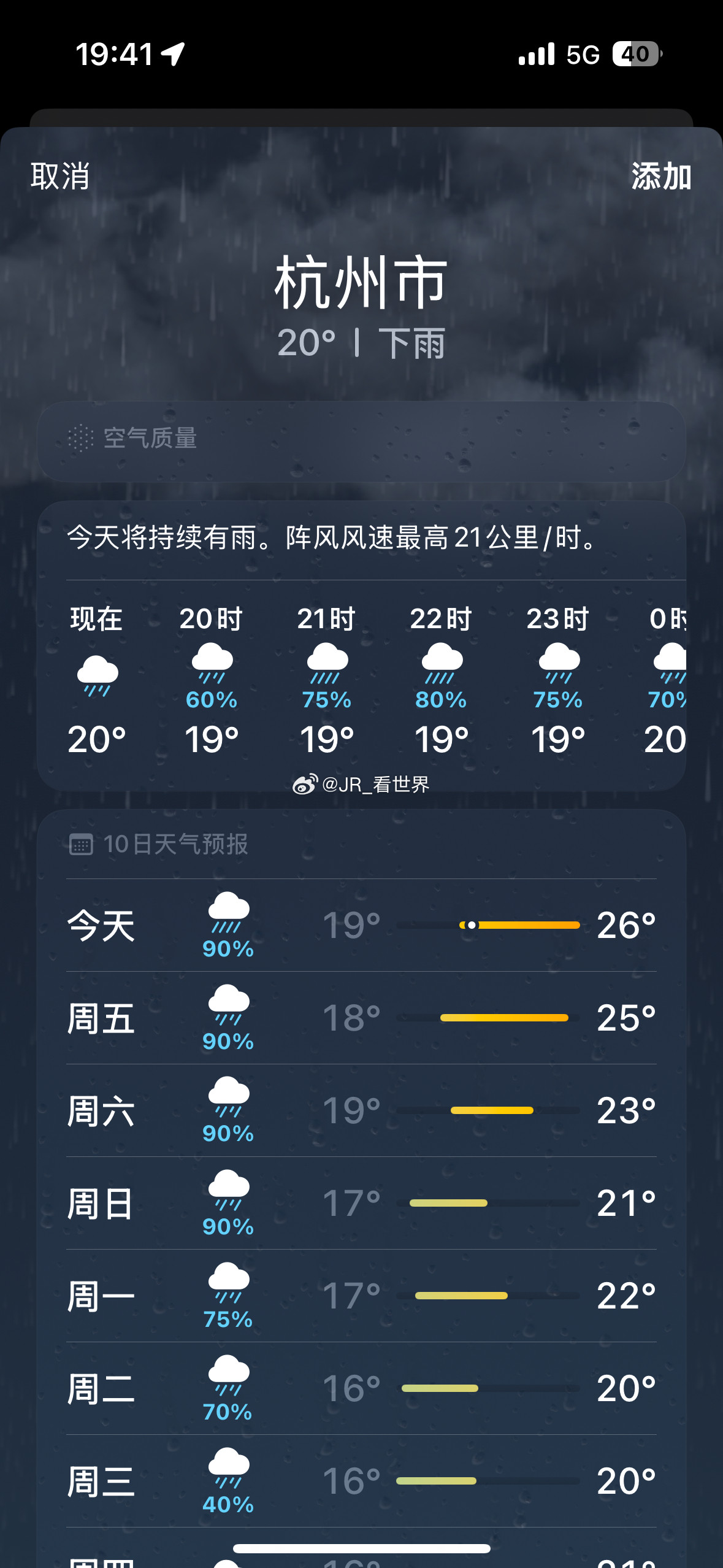 接下来的行程厦门、广州、杭州、重庆、深圳这天气每一趟拿的衣服厚度都不一样最新暴