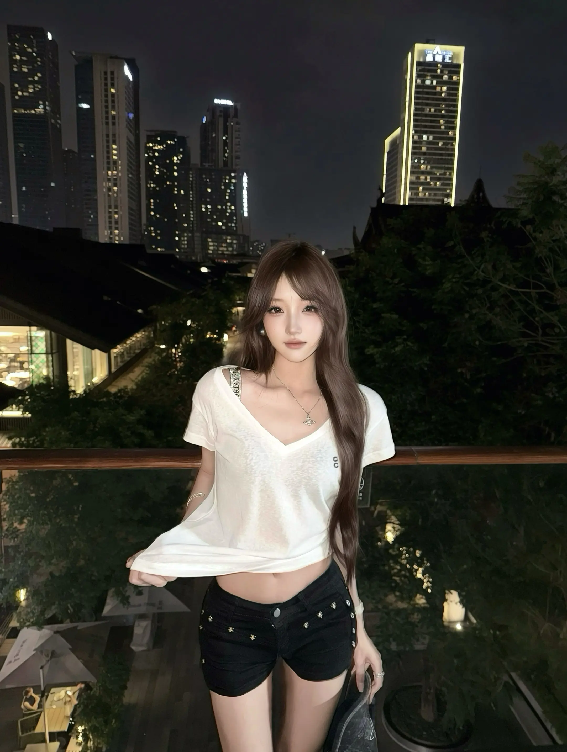 超短裙 有光晕