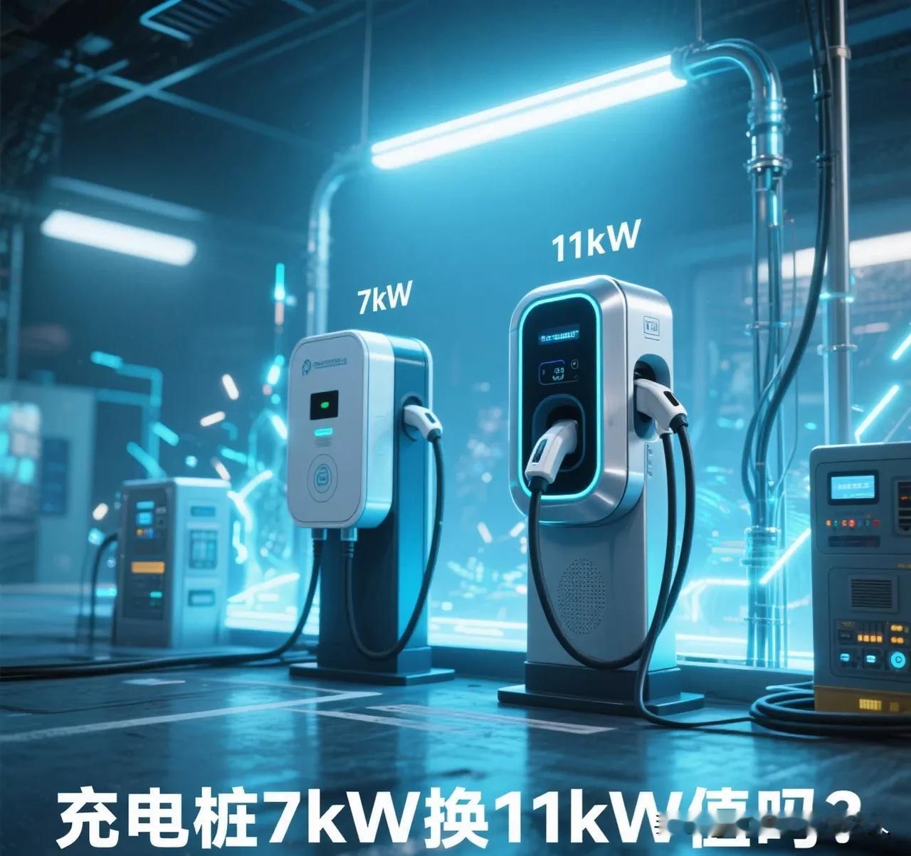 充电桩7kW换11kW值吗？算完这三笔账再决定！最近不少电车车主纠结：家用