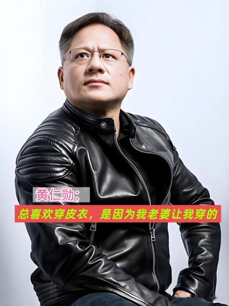 黄仁勋总穿皮衣的原因找到了原来不是他爱穿，而是因为他老婆喜欢他穿皮衣的样子