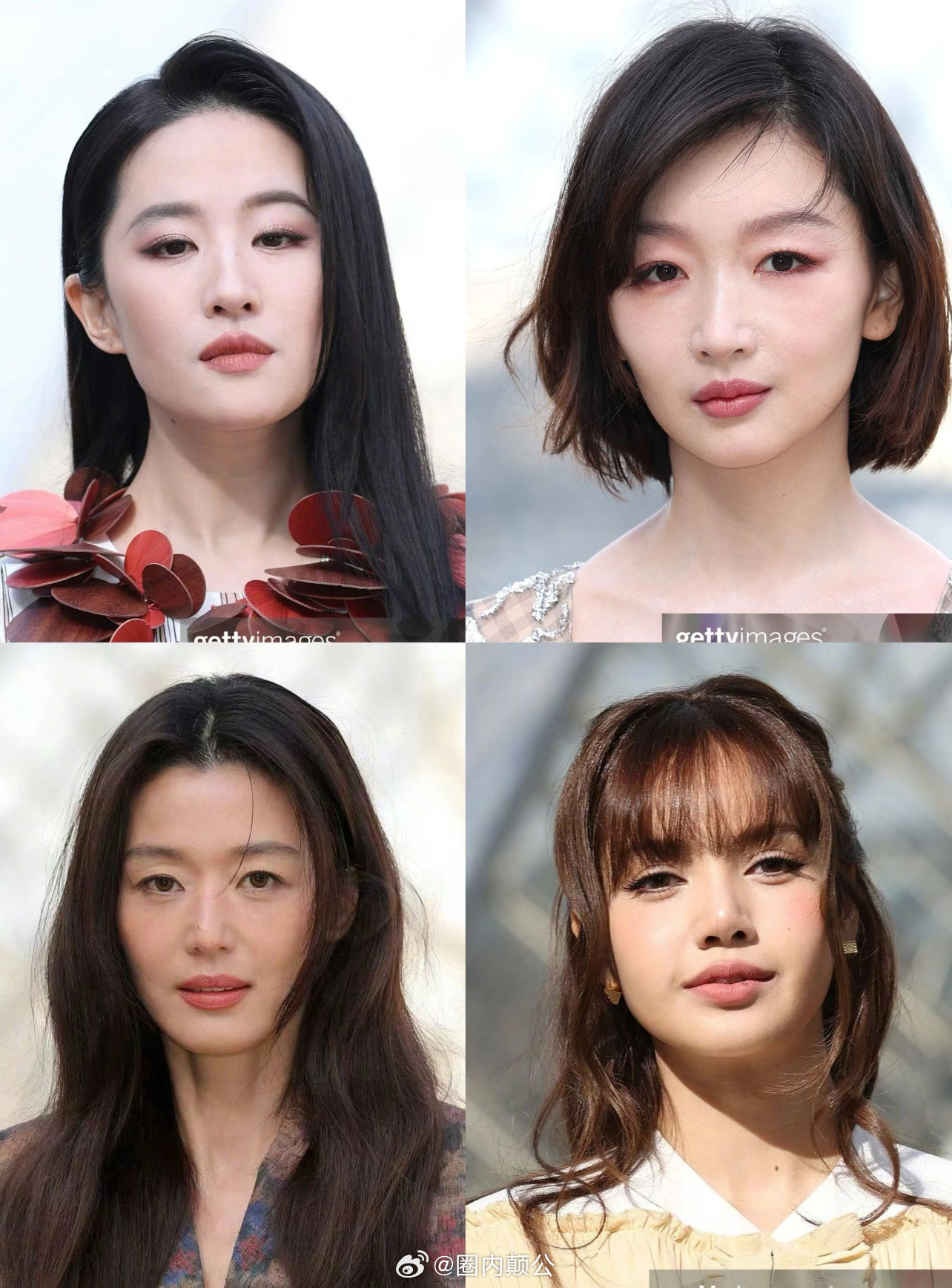 LV大秀怼脸图刘亦菲，周冬雨，Lisa，全智贤，郑浩妍，李龙馥，yaya，赞达亚