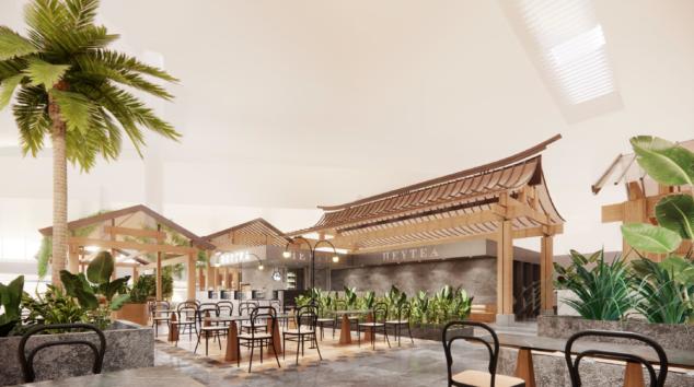 厦门翔安国际机场T1航站楼内的商业街效果图出炉！按照规划，项目可整体租赁或部