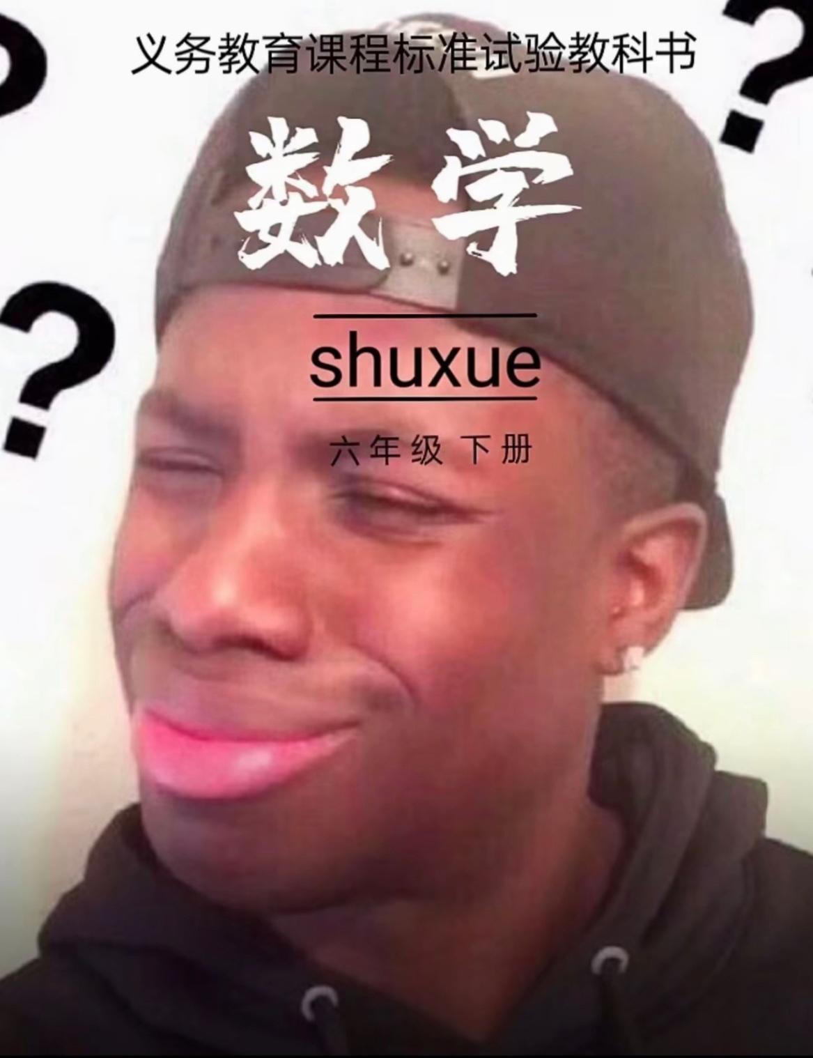 这个数学课本封面设计的有点意思，数学对于一般人来说确实很难[捂脸哭]数学