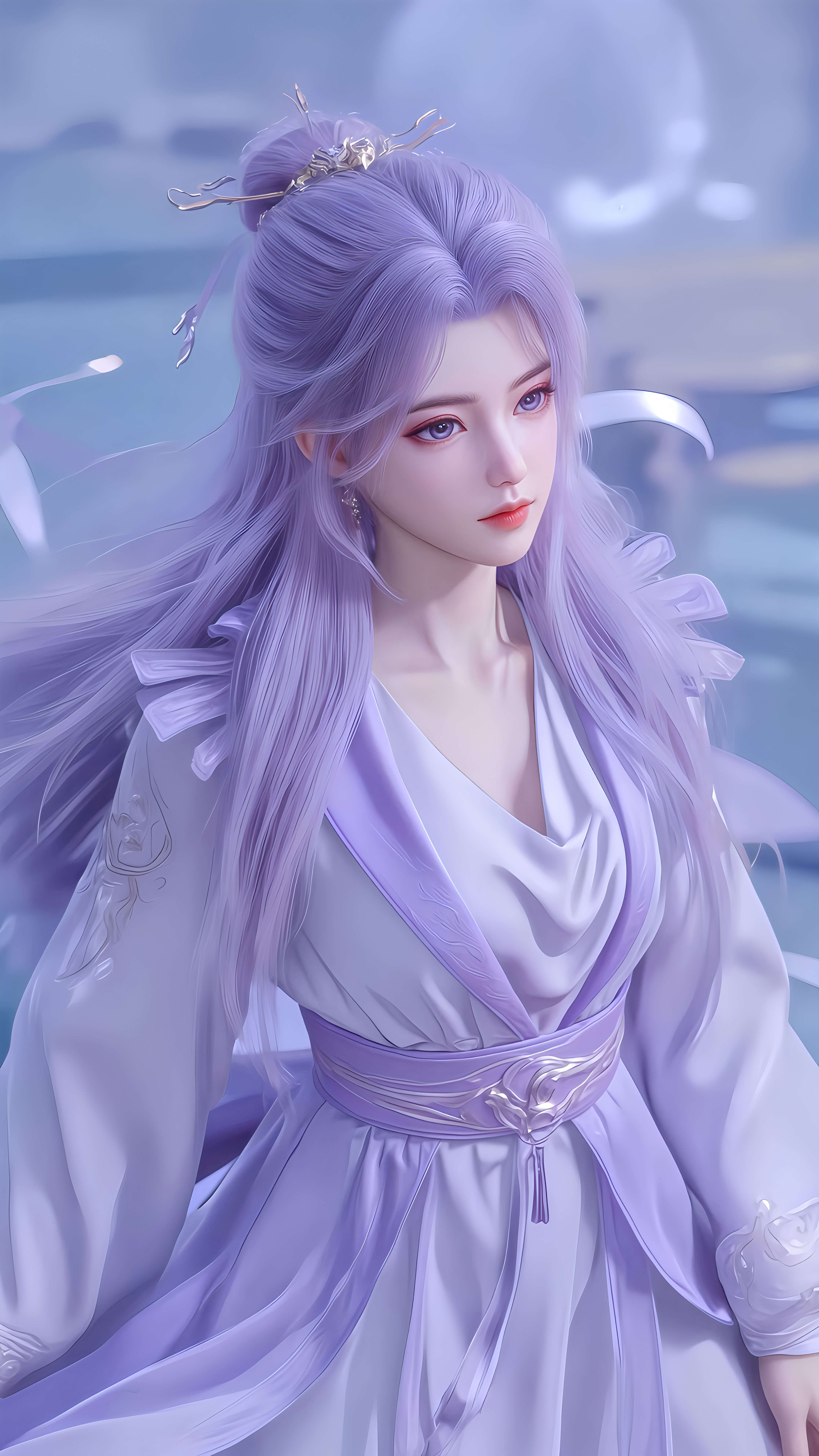 国漫女神高清壁纸：云霄仙子这眼神，是不是因为对面是李长寿吖！