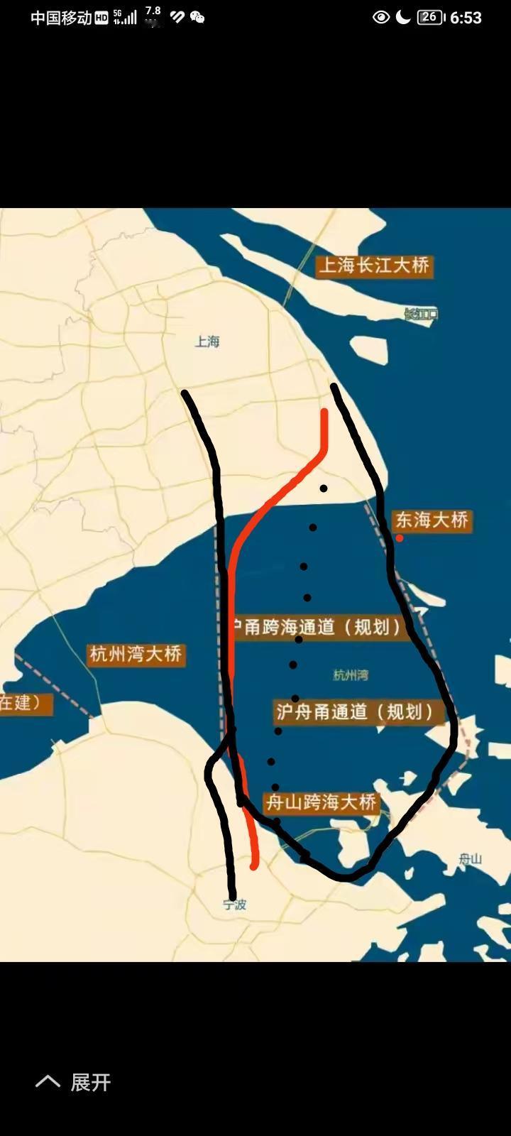 十五五开年，长三角加快起动沪甬公跌跨海大桥，上面八车道至十二车道，下面二线高铁二