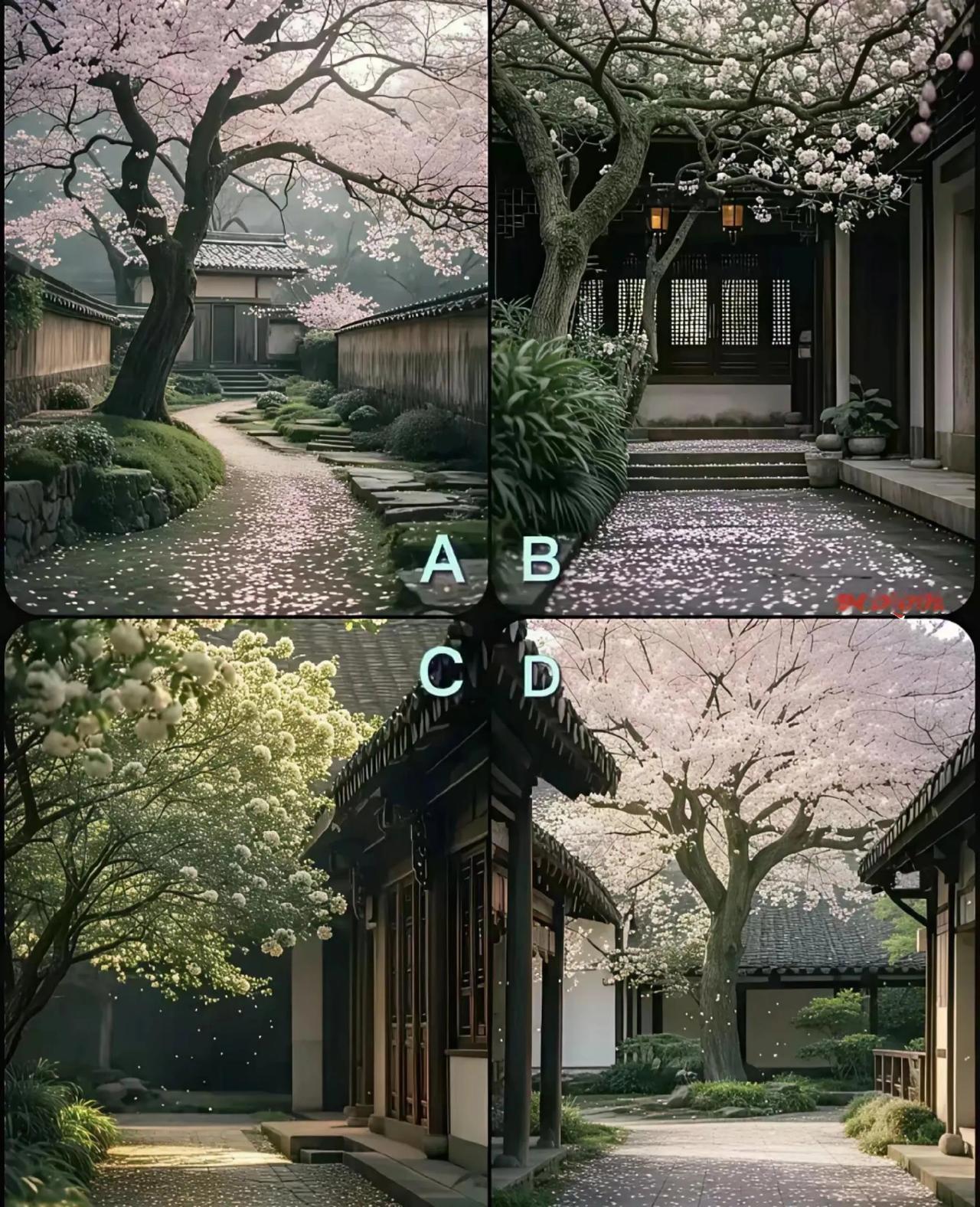 测测看你后半生的归宿和结局什么样❓送一个樱落小院给你选一个你老了之后最想要居