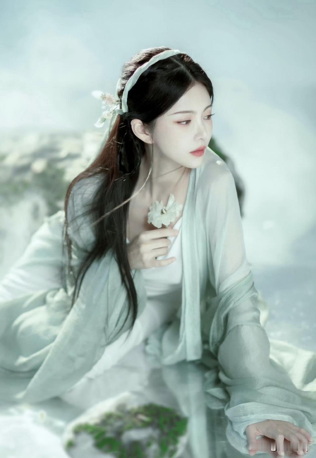 还真别说，杜淳的老婆王灿是真漂亮，古装扮相非常上镜，演仙侠剧绝对没有问题。