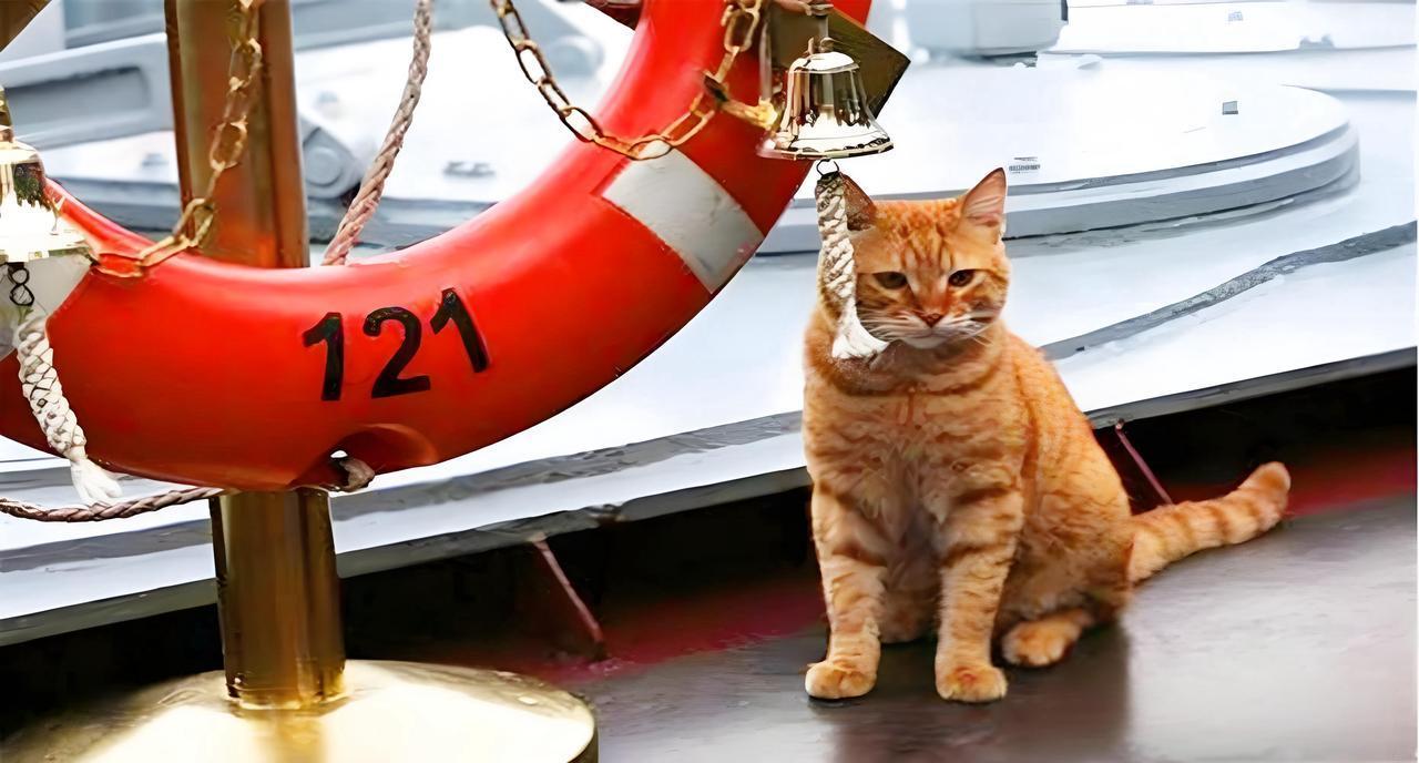 航母“心灵按摩师”：猫咪呼噜声如何守护钢铁巨兽的柔软心脏？