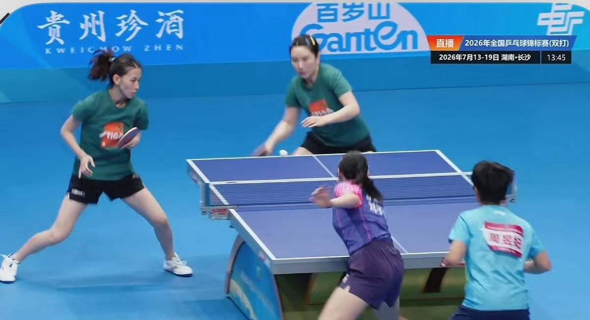 击败女双资格赛一号种子组合，河南队女双朱培育/郭芮辰晋级资格赛最终轮[赞]！