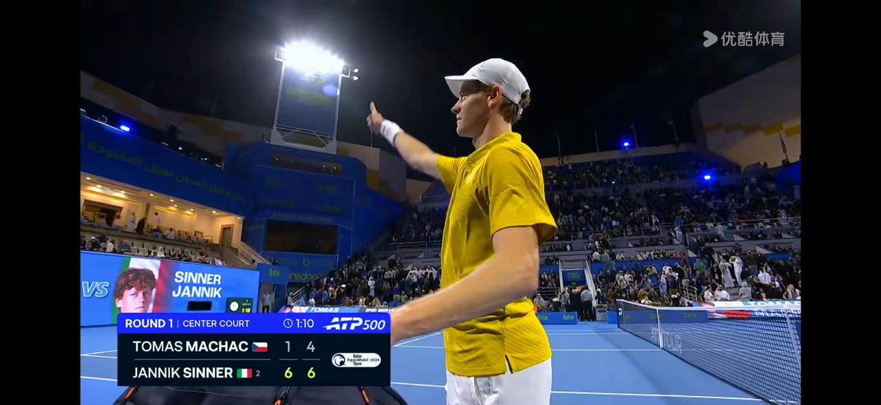 阿卡和辛纳收到多哈巨额出场费（120万美元），比冠军的（53万美元）两倍还多。