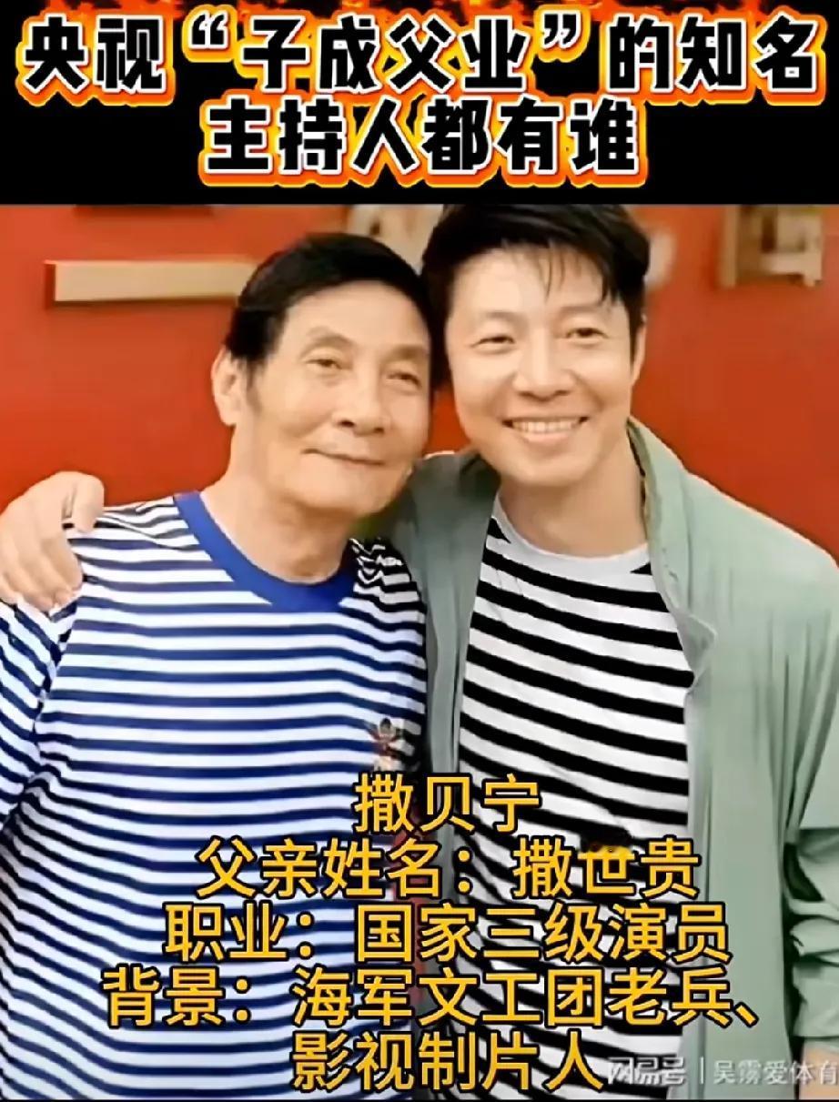 撒贝宁的父亲年轻的时候应该挺帅气,我一直以为撒贝宁的父亲就是一个普普通通的农民