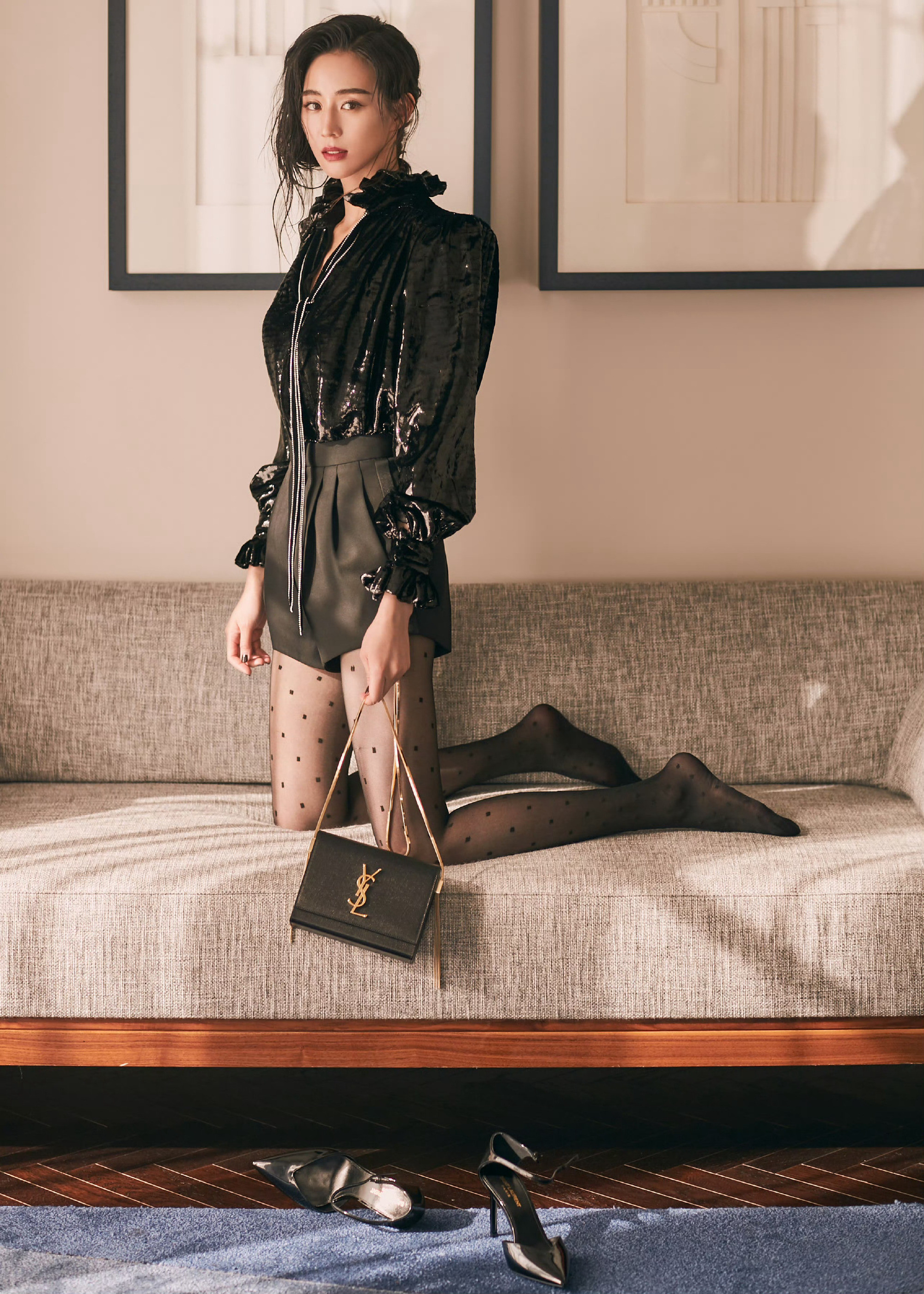 张钧甯经典黑丝穿搭