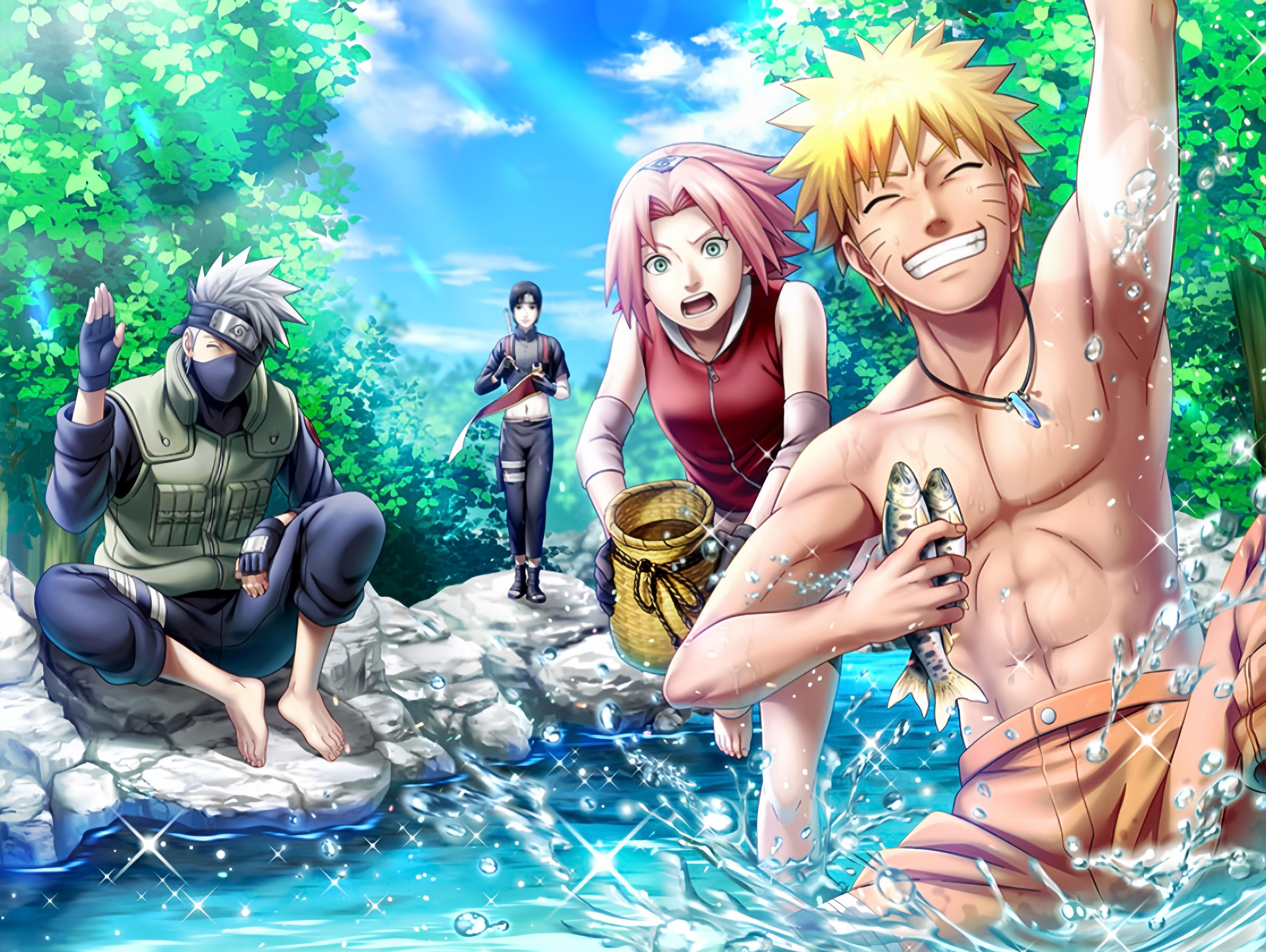 大家周末愉快！整理高清修复了一组『忍者BORUTAGE』插图！火影忍者