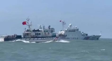 只剩下最后5公里就登陆！金门海域发生激烈对峙，不顾台舰艇围堵，48小时内海警船多