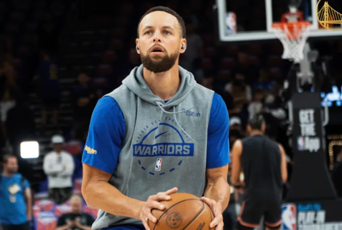 NBA附加赛，太阳主场111-96战胜勇士。斯蒂芬-库里接受了记者采访，谈及自