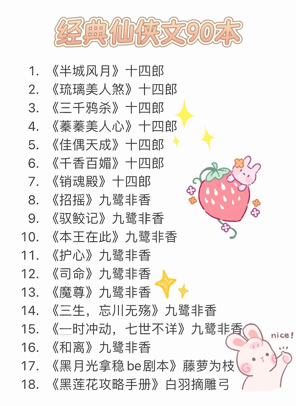 经典仙侠小说90本。那些年看过的经典仙侠言情小说90本合集  满满的回...