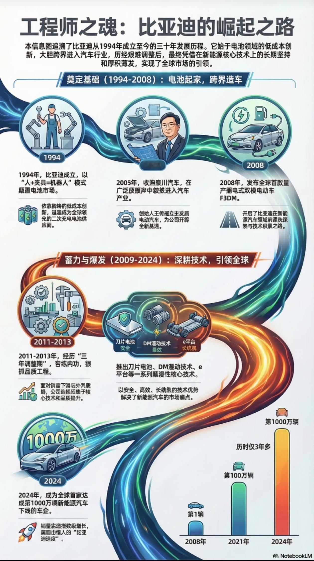 国货标杆比亚迪，稳稳坐稳全球新能源龙头宝座🔥从代工小厂成长为世界级车企，