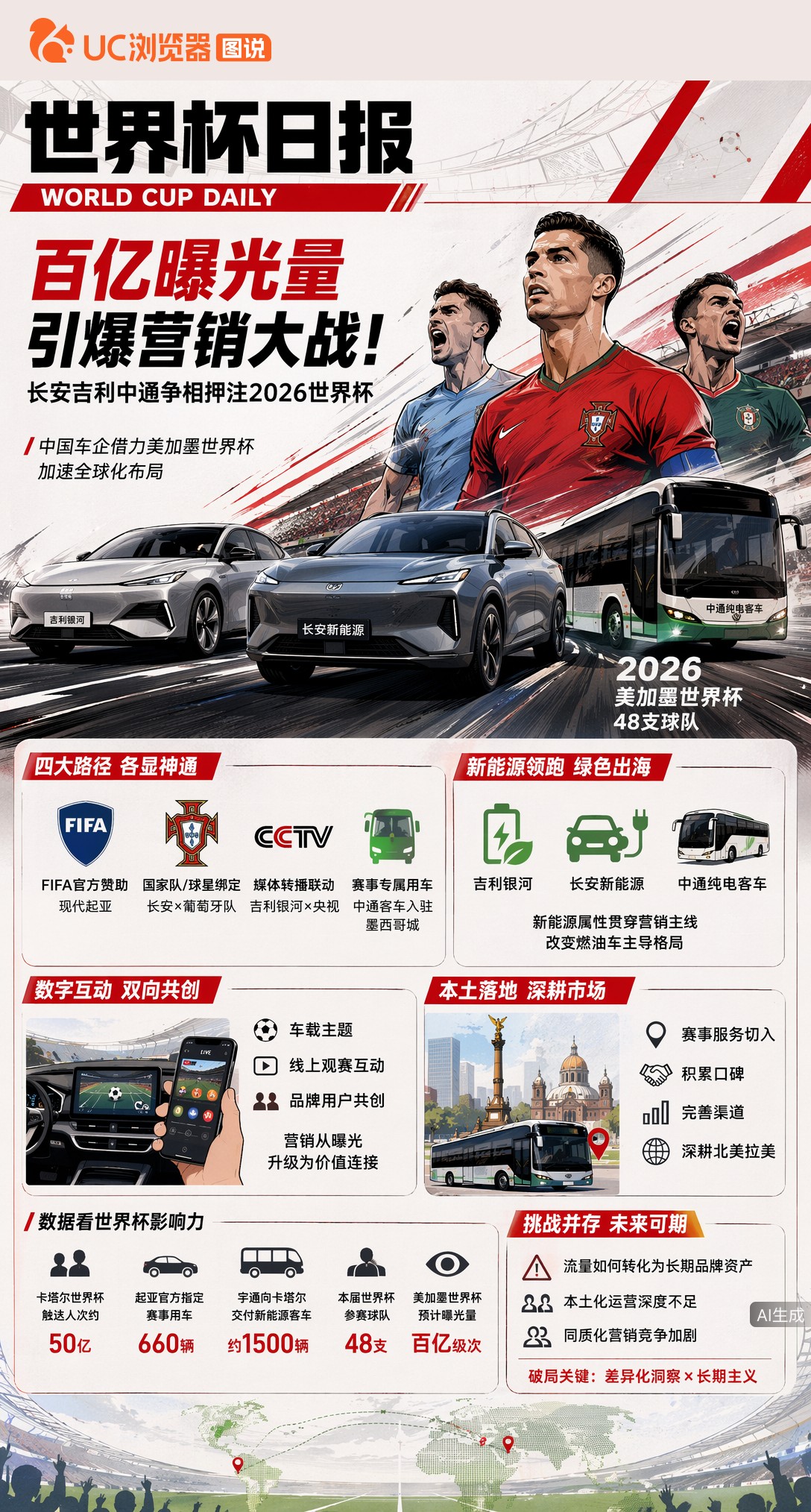 百亿曝光量引爆营销大战！长安吉利中通争相押注2026世界杯