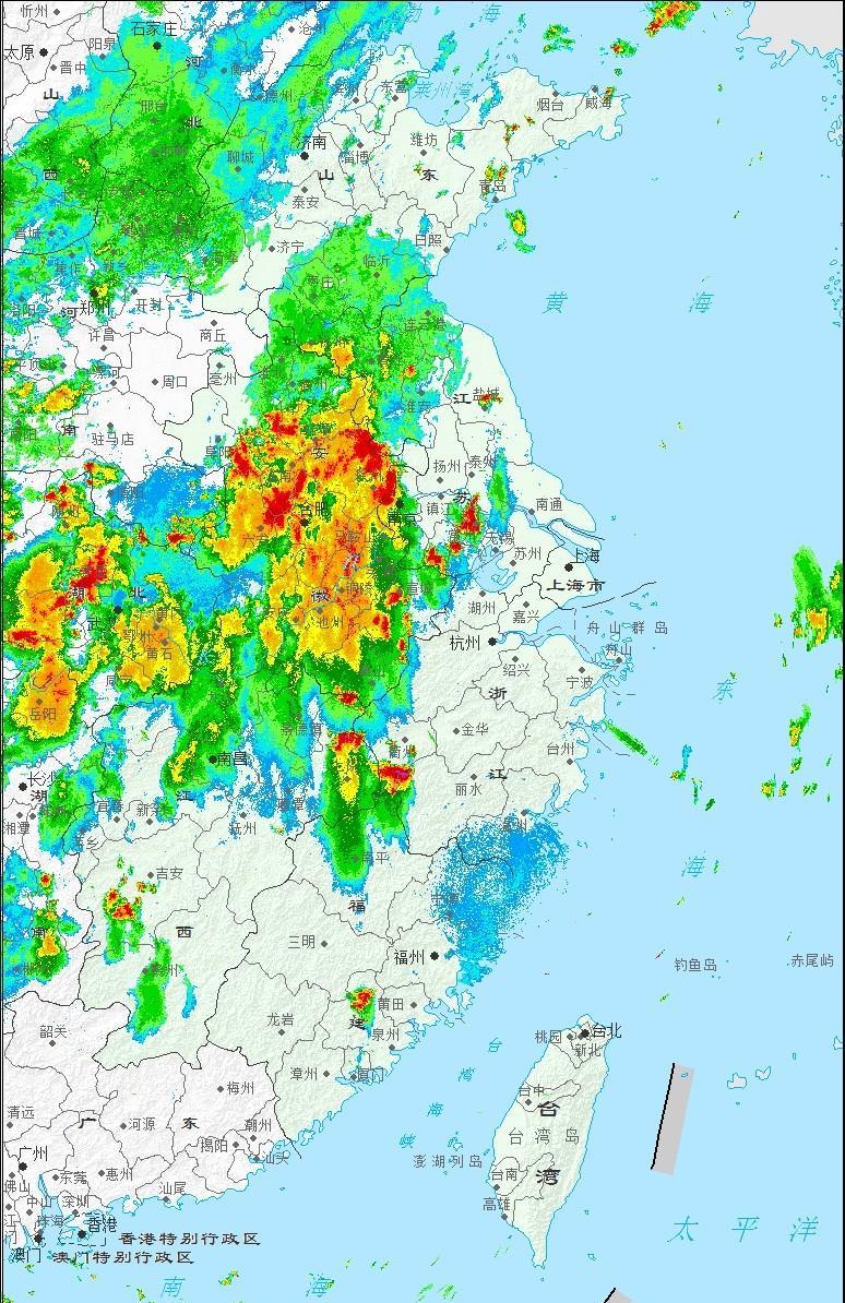 随着冷空气逐步南下，副热带高压正在经历8月以来最大幅度的南撤，长江中下游地区的强