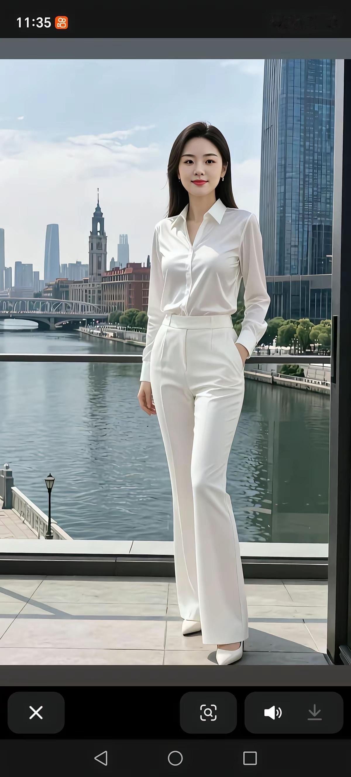 都市白领穿搭指南：优雅白色套装，尽显时尚与自信！