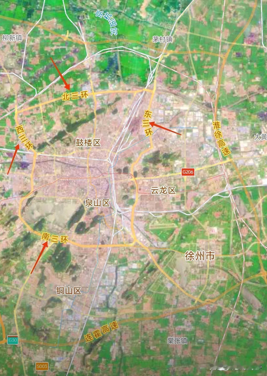 小时候，我觉得徐州三环路规模庞大，似乎能将整座城市的各个角落都纳入其中。然而如今