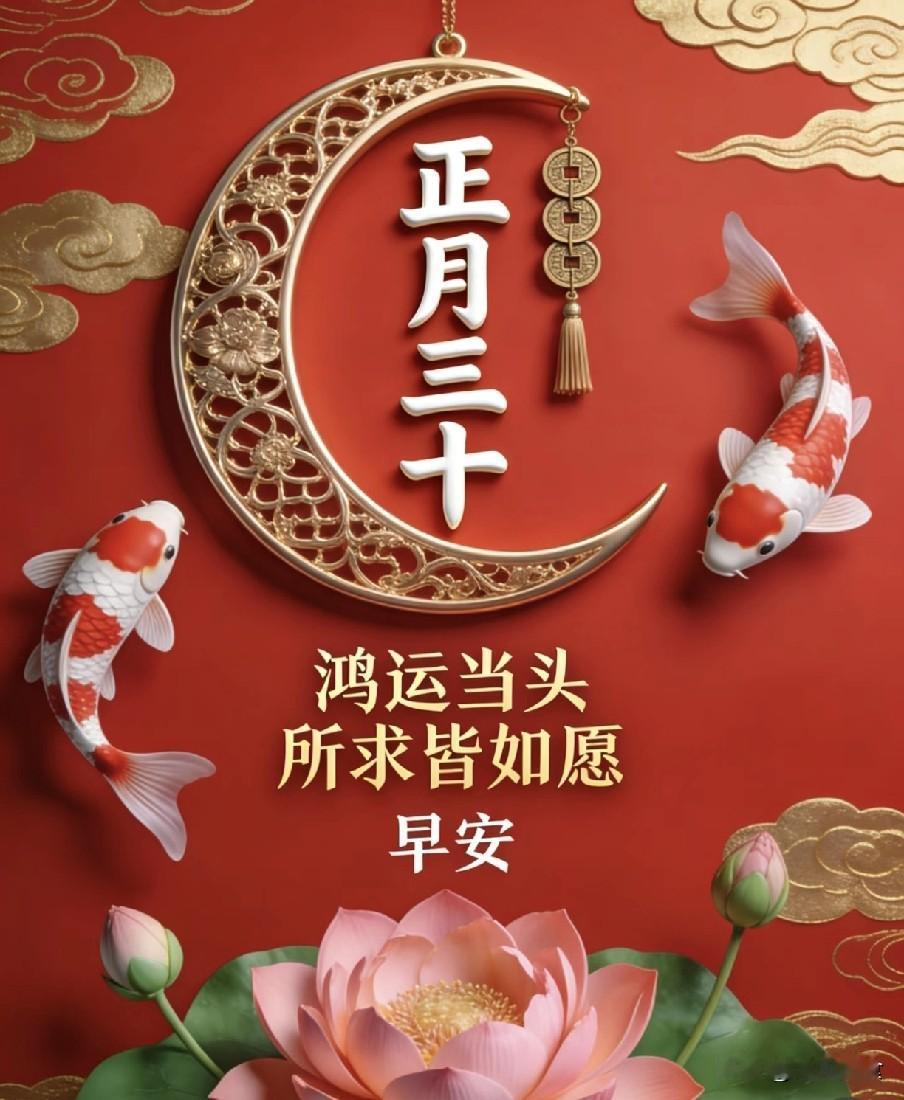 老人说：今日正月三十"收官之日"牢记：做3事吃3样，记得告诉家人正月三十是