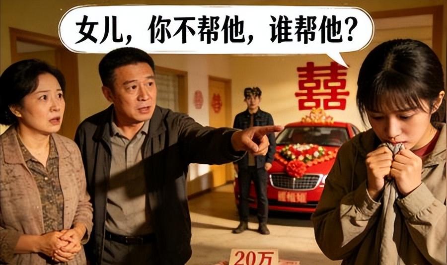 弟弟结婚，爸妈带着亲戚堵在我家，逼我和老公拿二十万，老公沉默低头，我起初差点妥协