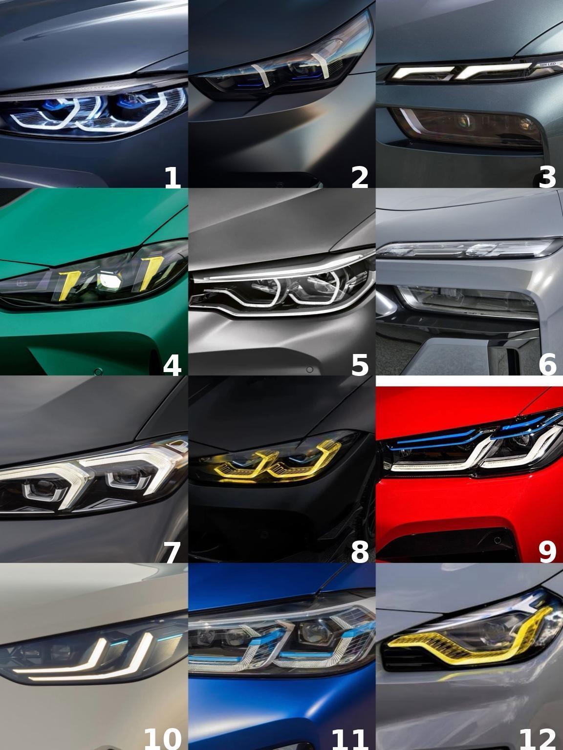 宝马近10年头灯造型，果然还得是以前的设计呀