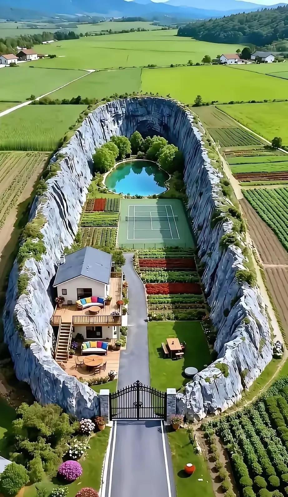 据说这是富人的别墅，隔绝农村，享受绿色[笑着哭]