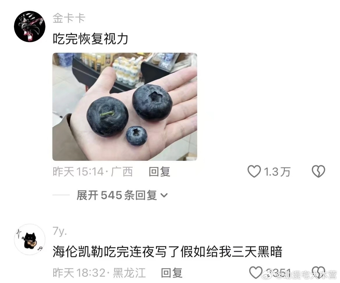 起初人们以为蓝莓要是跟猪一样大就好了只是句玩笑话