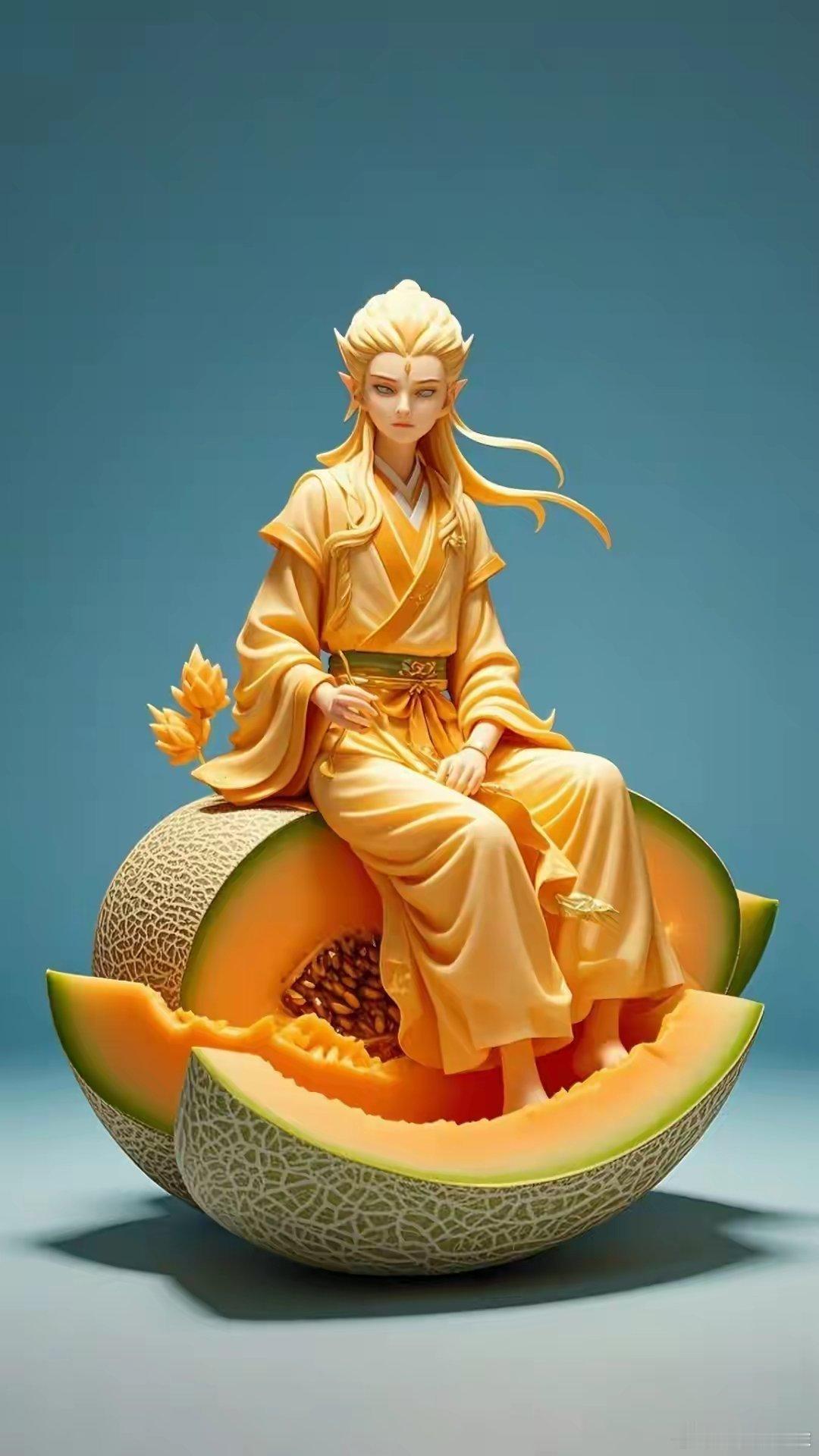 爆好看的创意蔬果雕刻人物系列～​​​