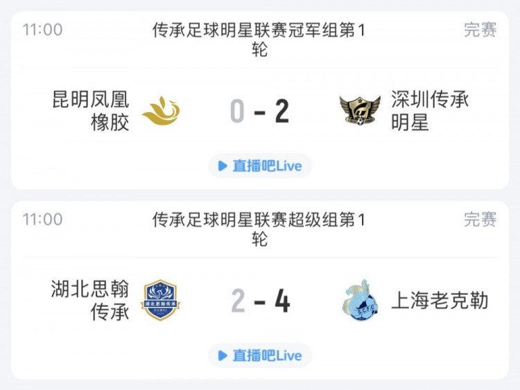 老甲A联赛今天拉开帷幕, 上海老克勒和深圳队取得开门红