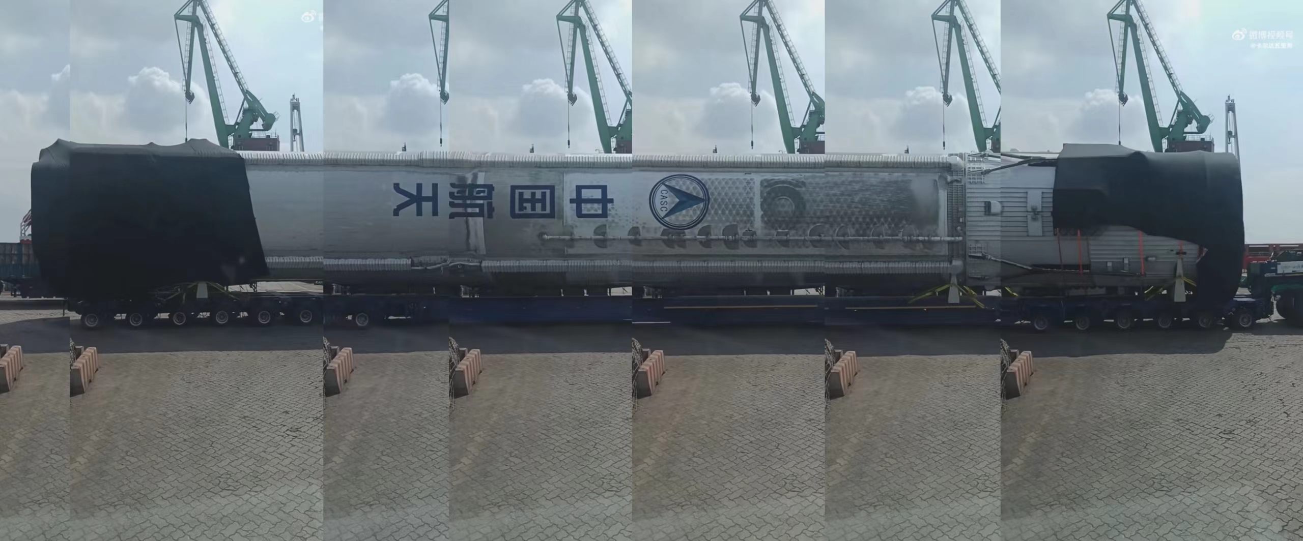 长征十号乙遥一运载火箭一子级拼图