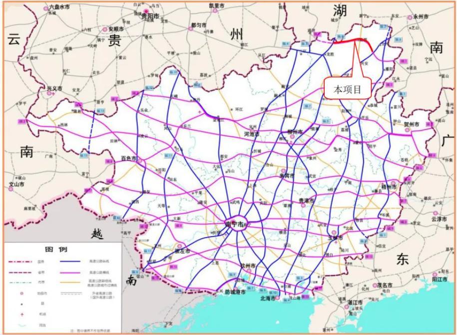 全州至龙胜高速公路（一期）是其一，全长约95公里，投资竞达约220亿元‌，平均每