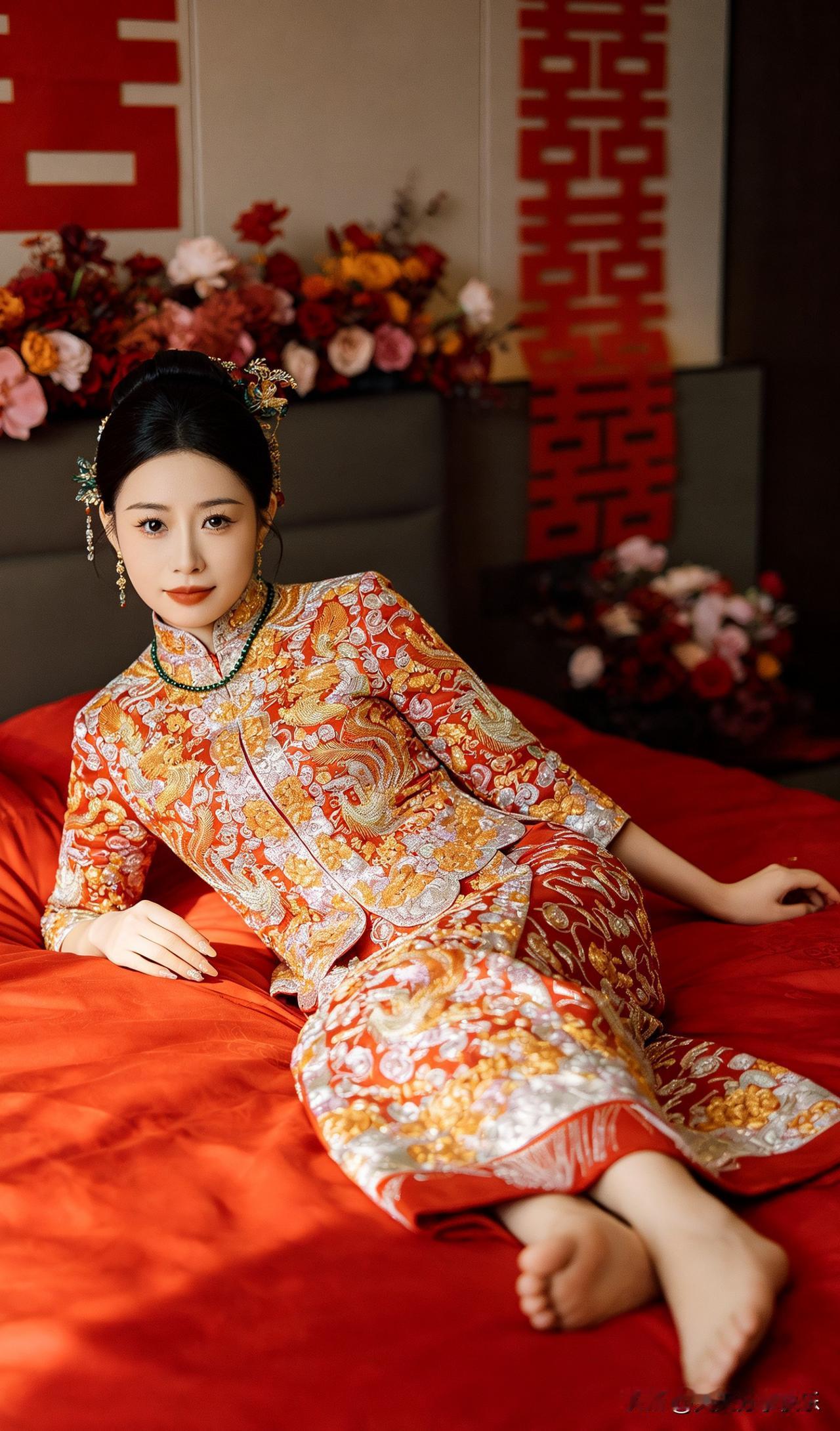 ai新娘在拍照ai新娘侧颜拍ai新娘婚紗照AI复古新娘照ai新娘婚纱照a