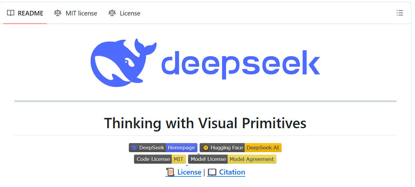 【DeepSeek正式发布多模态模型】4月30日，DeepSeek在Githu