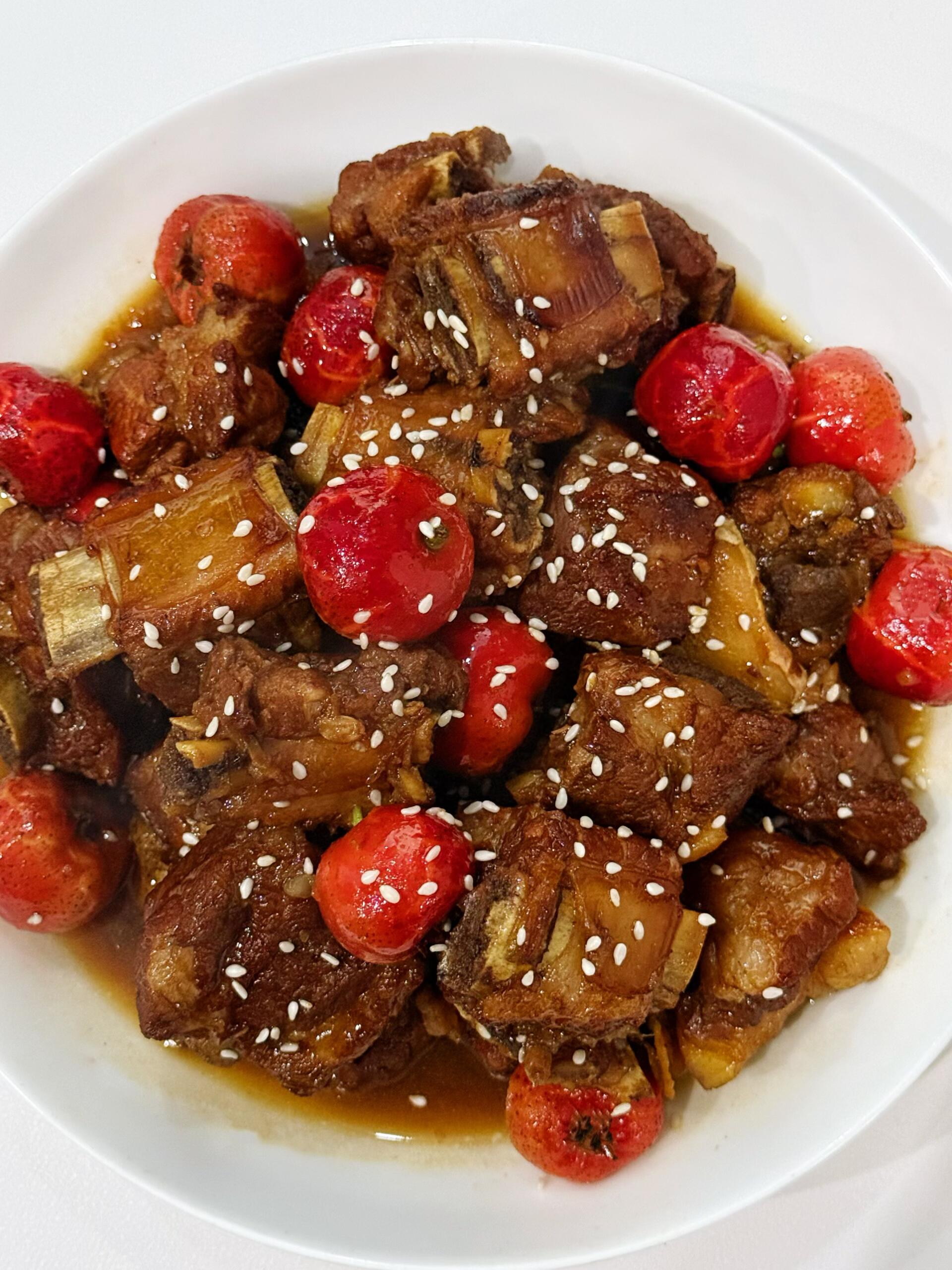 真的不是黑暗料理！山楂炖排骨真的巨巨好吃过年大鱼大肉吃腻了❓给大家安利一道山楂