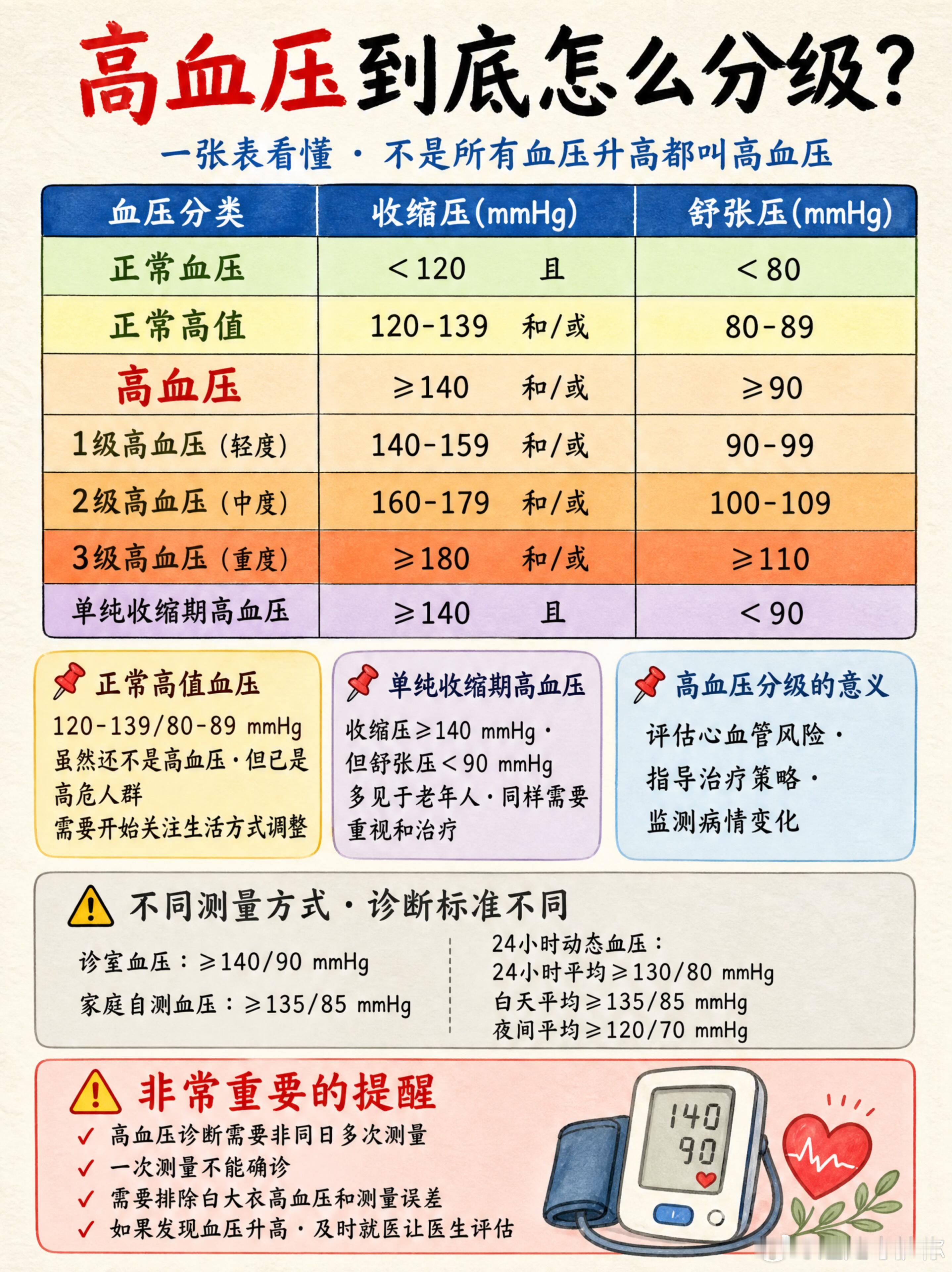 高血压是怎么分级的​​​