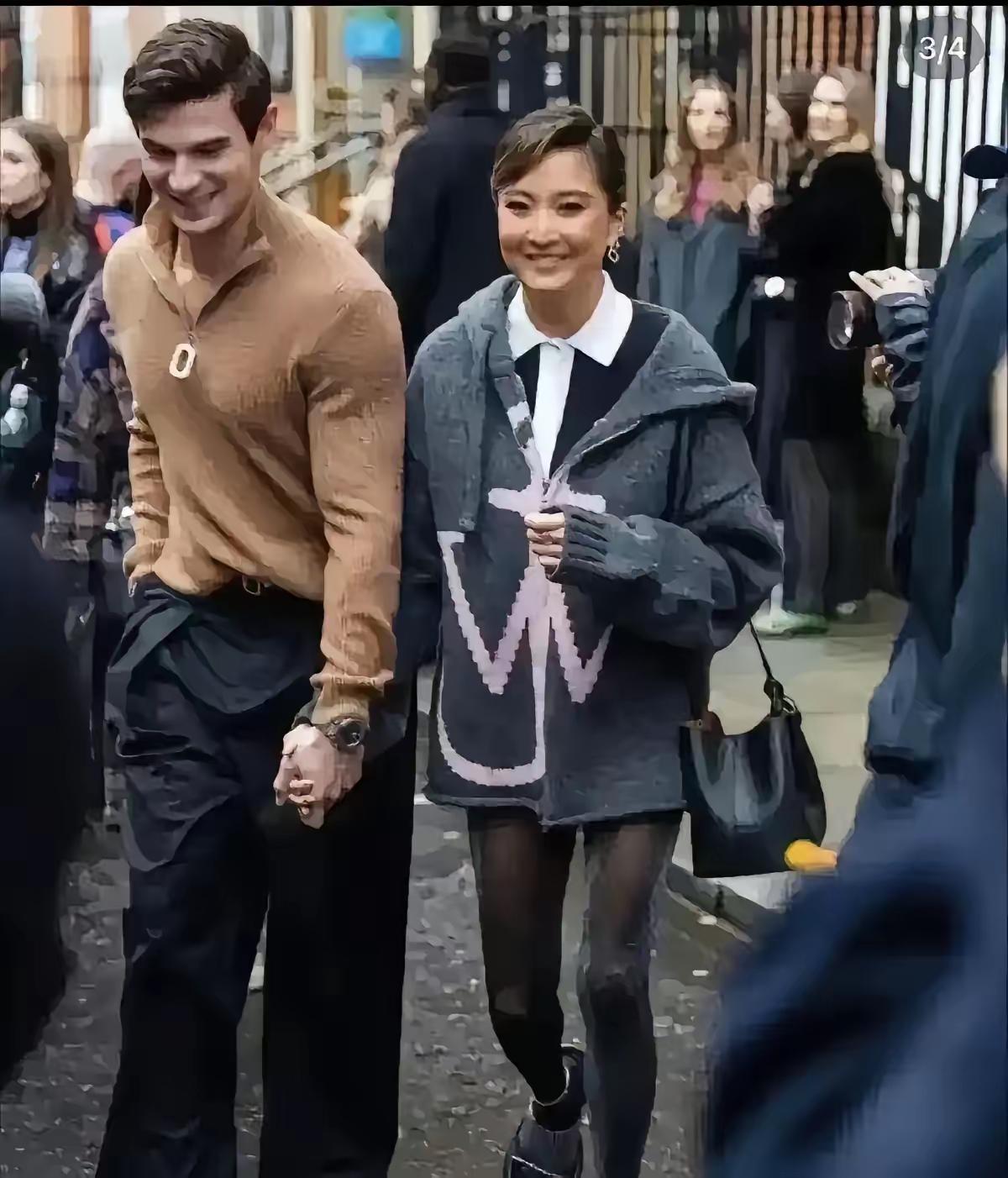第一眼看上去还以为是贾玲，仔细看不是，好像在《艾米丽在巴黎》里演情侣的两个人，但