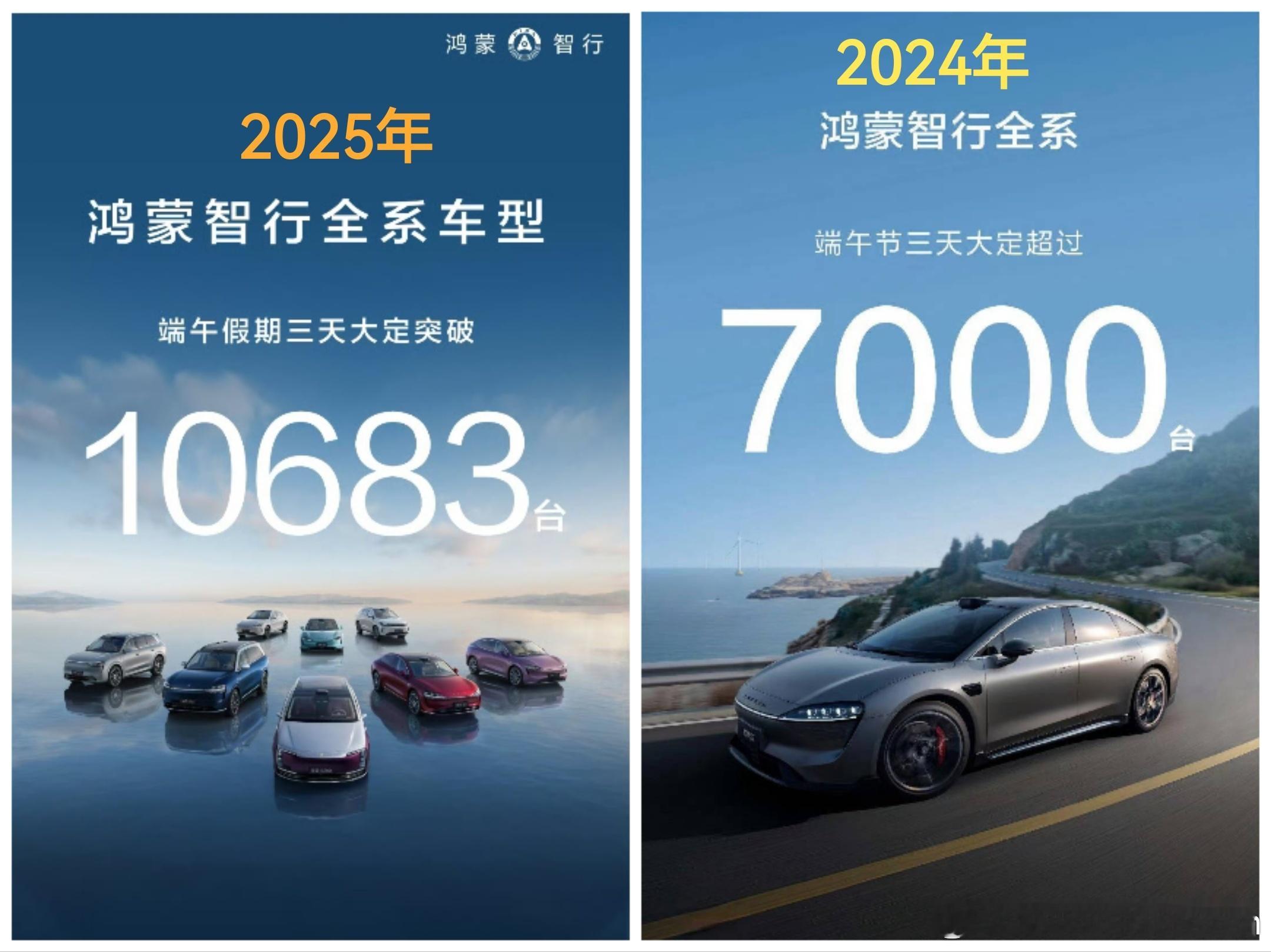 鸿蒙智行去年端午节7000台，主力还是问界M7[doge]。今年尊界S800就2