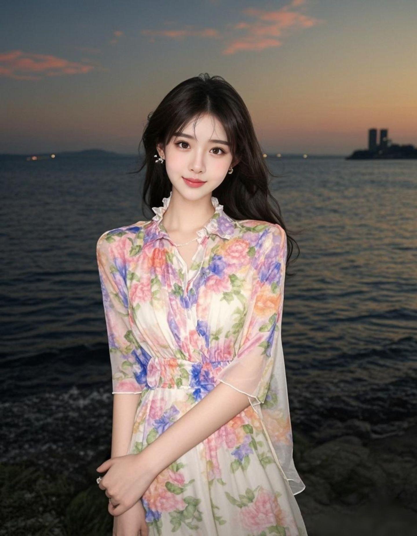 海畔花影 原来ai写真可以这么美 人生总得有一套ai写真吧 谁拍谁好看...
