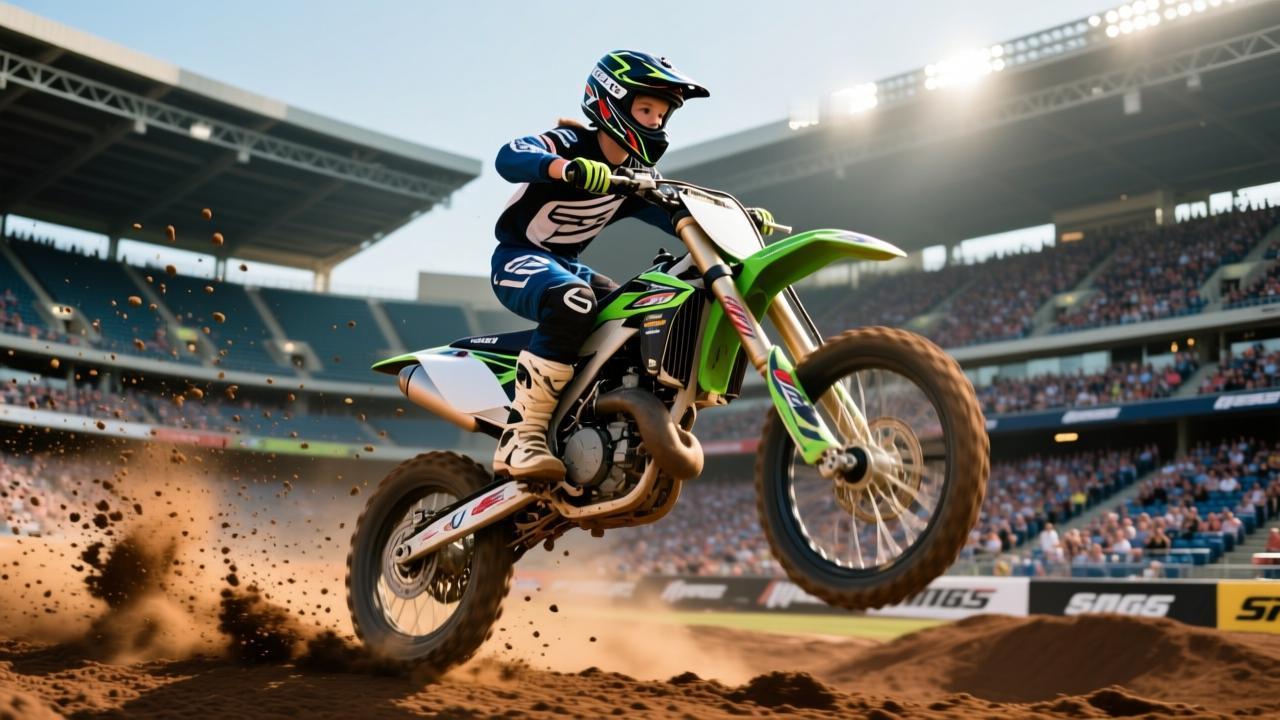 上海MXGP赛场，引擎咆哮声震耳欲聋，万众瞩目之下，一位十四岁少年正接受新华社专访。他叫张擎天，面对