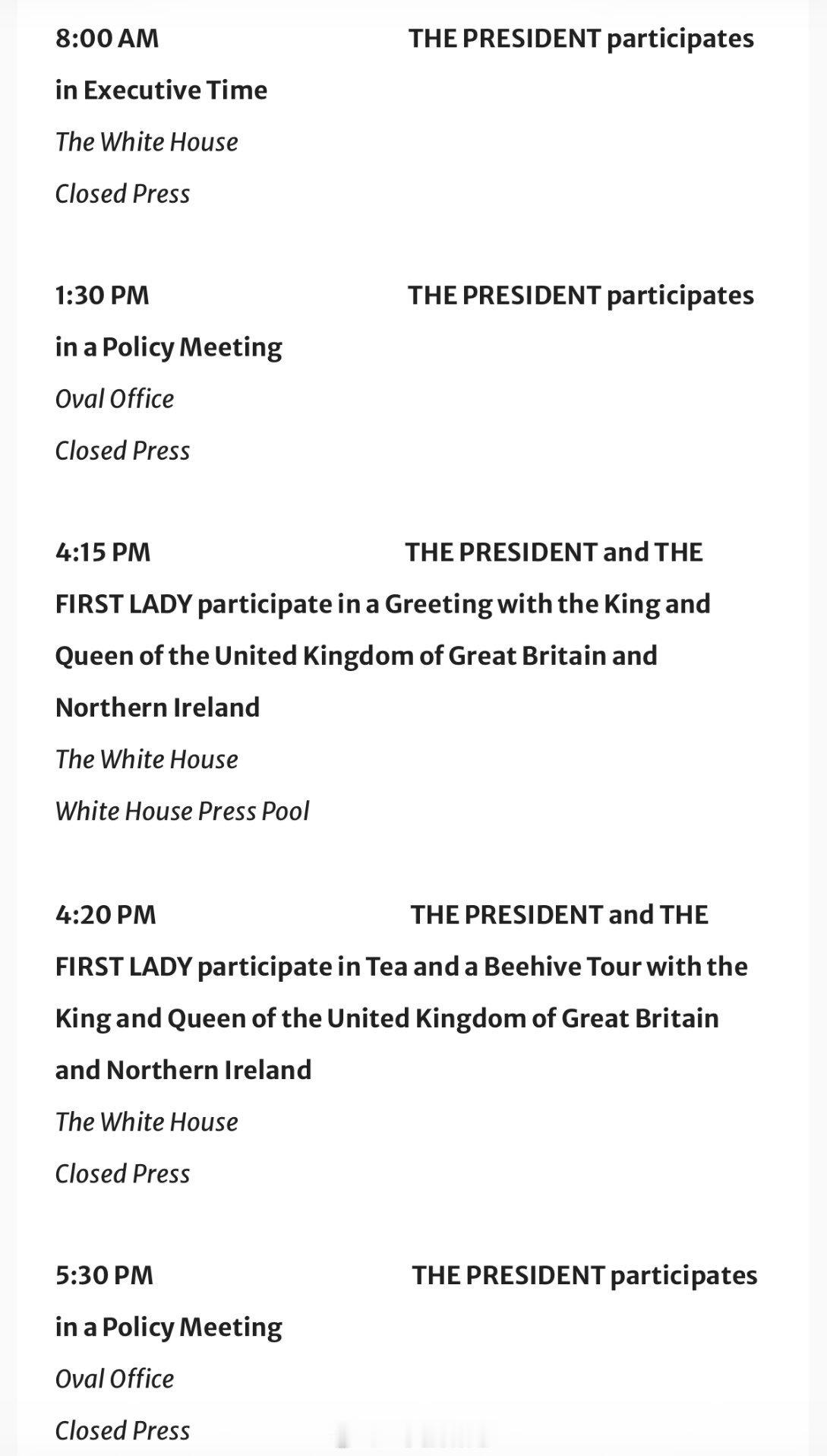 查尔斯三世和卡米拉王后抵达白宫的时间预计是当地时间下午4点15分。现在华盛顿那边