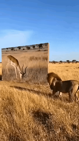 狮子:怎么，这是假的吗？