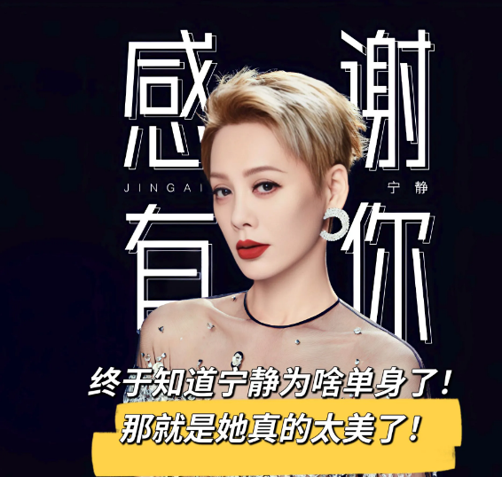 宁静的谜，我终于解开了!不是因为没人追而是因为她长得实在是太美了内娱的